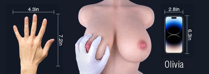 Tantaly Olivia: 32LB Streamer Girl Silicone Sex Doll Torso