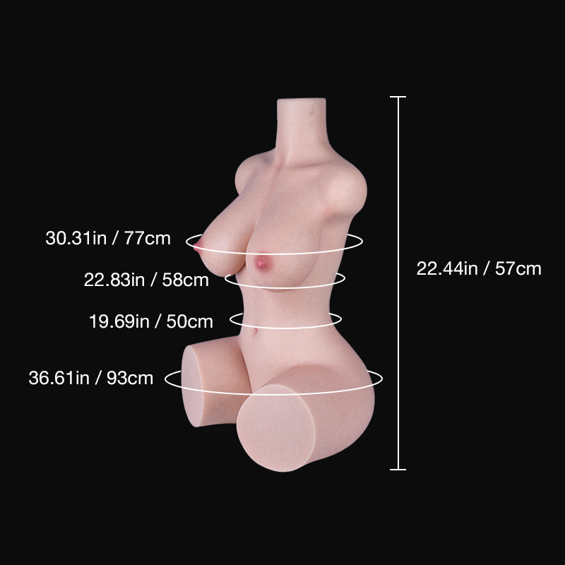 Tantaly Olivia: 32LB Streamer Girl Silicone Sex Doll Torso