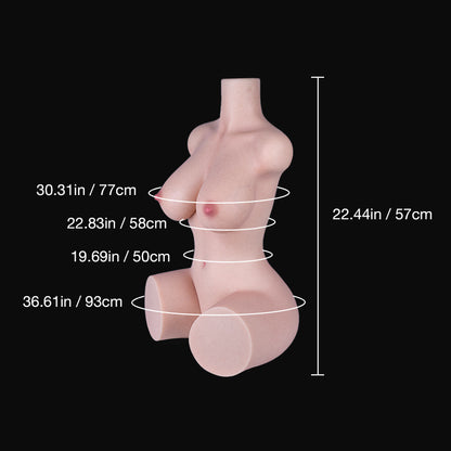 Tantaly Olivia: 32LB Streamer Girl Silicone Sex Doll Torso