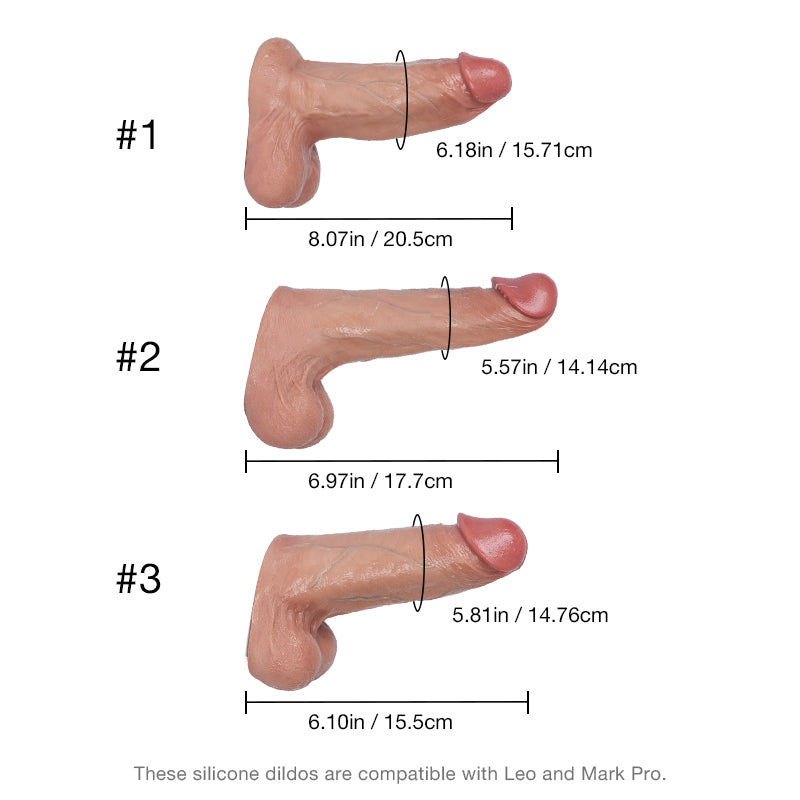 Tantaly Removable Silicone Dildos